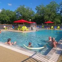 Camping la Plage Lot Vallée de la Dordogne Rocamadour, hotel i Meyronne