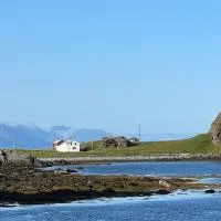 Prestholmen Værøy Lofoten, hotel Værøy városában