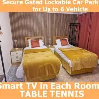 NightRest Homes 5 minutes to Luton Airport -Wifi - Free Parking -Luton、ルートンにあるロンドン・ルートン空港 - LTNの周辺ホテル