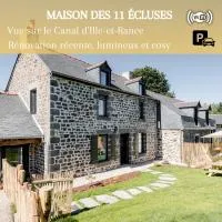 Maison des 11 Écluses-Vue sur le Canal d'Ille-et-Rance, hotell sihtkohas Hédé