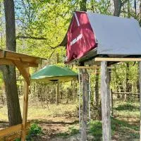 Friesack में, होटल Baumzelt auf Bio-Bauernhof im Natur- und Sternenpark