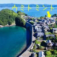 オーシャンビューで海水浴が出来てカフェも近い貸し切り宿ウミトミント、大月町のホテル