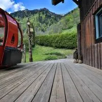 Chalet Le Nutshell - 4pers - Vue montagne au calme - Proche Annecy, La Clusaz, Grand-Bornand - AravisTour、トーヌのホテル