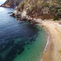 El nido en la playa con alberca y acceso directo a la bahia de Casa Pauline, hotel v destinaci Arroyo Cruz
