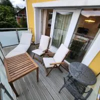 Esmeralda Ferienwohnung mit Sonnenterrasse & großem Parkplatz, viešbutis mieste Ebersbach-Musbach
