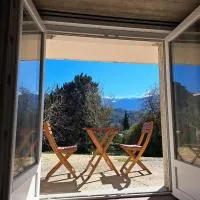 Chambre spacieuse vue sur le Ventoux, hotel Buis-les-Baronnies-ban