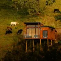 Cabana Romântica - Banheira com vista, teto de vidro, sauna, ofurô no deck e telão de cinema, hotelli kohteessa Gonçalves