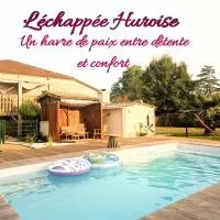 L'échappée Huroise, piscine et spa privatifs, hotell sihtkohas Hure