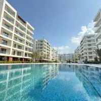 Sea Breeze Family Apartment with terrace or balcony, 2 rooms near Water & Lunapark, hotel sa Nardaran