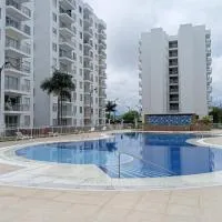 Acogedor apartamento en Girardot, fresco y tranquilo: Girardot'ta bir otel