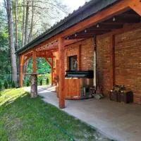 Ceglany Domek z jacuzzi, nad jeziorem, przy lesie, hotel u gradu Tomaszkowo