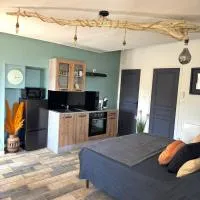 Studio , gîte 1, confortable et calme au millieu des vignes, хотел в Moussan