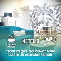 Coeur bleu Dordogne - Ribérac - Hyper centre - Climatisation - Wi-Fi、リベラックのホテル