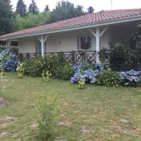 Villa avec grand jardin pour 6 personnes proche lac et océan, hotel en Magescq