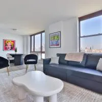 Hudson River waterfront apt w sweeping NYC views, hotelli kohteessa Hoboken