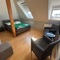 Meine में, होटल Doppelzimmer, TV- Bad, Kühlschrank- Parkplatz-17