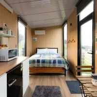 Bruce Farm Alpaca Cabin 3 by Tiny Away, hotel Balcluthában