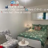 Paris Sud-porte de Gentilly mignon T2 250 m de Paris, hotel di Gentilly