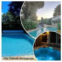 Villa Chênaie des Lagunes Piscine Sauna & Spa, hotel en Saint-Magne