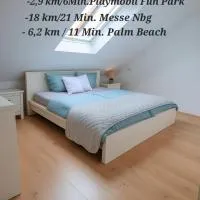 Apartment Katarina Oberasbach 24h Self Checkin mit Klimaanlage 6 Minuten von Playmobil Fun Park, hotel en Oberasbach