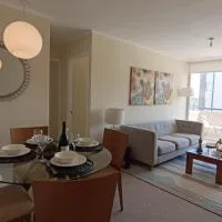 Depto en condo, 2D 1B, aire estacionamiento, full、クリコのホテル