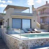 Ammos Luxury Villas Salamina, hotell sihtkohas Aiándion