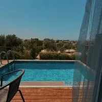majestic tiny home with private pool, hotel v mestu Trikomo