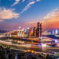 충칭에 위치한 호텔 重庆伯特高空酒店五里店江北嘴洪崖洞店Chongqing Bert High-Altitude Hotel, Wu Li Dian, Jiangbei Zhu, Hongya Cave Branch