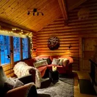 Ylläsjärvi में, होटल Atmospheric log cabin by the ski tracks