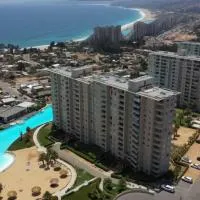 Algarrobo में, होटल Depto Laguna Vista Hermoso Comodo Familiar