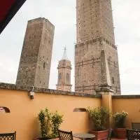 बोलोग्ना में, होटल Albergo Garisenda con terrazza panoramica sulle Due Torri