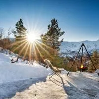 Panoramic View of Voss - Private Cabin & Patio, hotel din Vossevangen