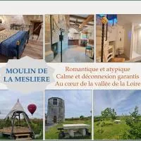 Moulin à vent romantique et atypique en Touraine avec Clim、Seuillyのホテル
