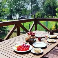 Leśna Willa z plażą nad Zalewem Chańcza, sauna, bania SPA, Hotel in Pągowiec