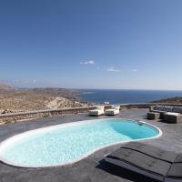 Occhio-Nero Cycladic Private Villa with Pool & Sunset View Jacuzzi，阿克羅蒂里的飯店