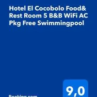Hotel El Cocobolo Food&Rest Room 5 B&B WiFi AC Pkg Free Swimmingpool, hotel di Liberia