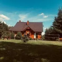Drewniany dom w Borach Tucholskich "Twoja Ostoja"، فندق في Brusy