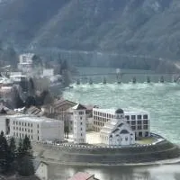 Hotel Andrićgrad, hotel Višegradban