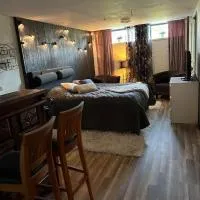 Mysigt rum med hotellkänsla och solig uteplats, hôtel à Vetlanda