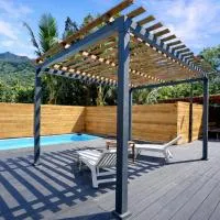 POOL AC King Bed Cozy Rooms - Villa Vaiaire, hotell i Vaïare