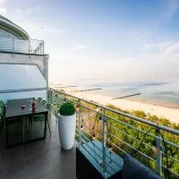 SEA HORIZON Porta TopFloor Front Sea View Apartments AC by stayly, hotel i Dziwnówek