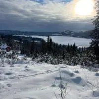 Tiny house on wheels with great views Sjusjøen Minihus med utsikt Sjusjøen – hotel w mieście Mesnali