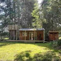 Secluded Redwood Cabin, готель у місті Ashley Clinton