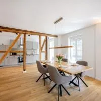Moderne 3 Schlafzimmer Apartments mit Balkon und Aufzug teilweise mit Infrarot Sauna、バート・エムスのホテル