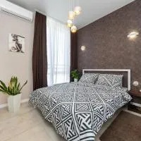 Апартаменты с панорамным видом в современном ЖК Seven на Осокорках, Hotel in Kiew