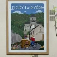 Le Gîte Champenois à FLEURY LA RIVIERE, hotel din Fleury-la-Rivière