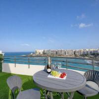 Seafront Penthouse paradise Views of Balluta Bay &ndash; hotel w mieście St. Julian&rsquo;s