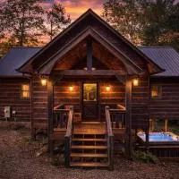 Peaceful Blue Ridge Cabin with Paved Roads、Mineral Bluffのホテル