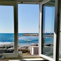 Tréffiagat में, होटल La Rose d'Écumes, studio cosy, vue mer, wifi, parking privé