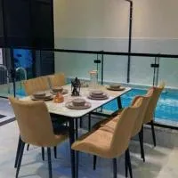 فلة جديدة راقية بمسبح داخلي Luxury villa with indoor pool, hotel a Taïf